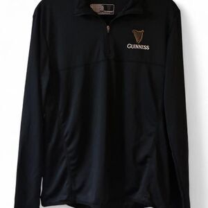 Guinness 1759 Dry Fit Black Performance Men’s Large Quarter Zip